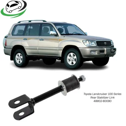 Illustration of toyota landcruiser 100 series rear stabilizer link 48802-60090