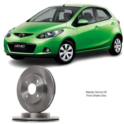 Illustration of mazda demio de front brake disc d651-33-251