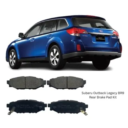 Illustration of subaru outback legacy br9 rear brake pad kit d7064