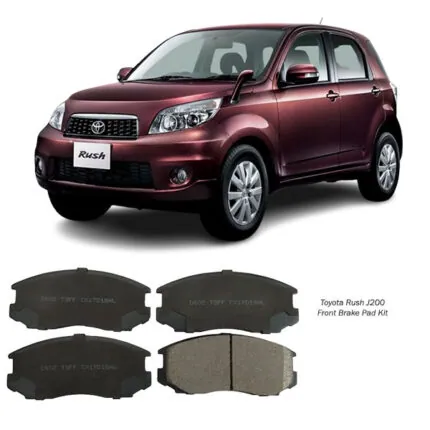 Illustration of toyota rush j200 front brake pad kit d6070
