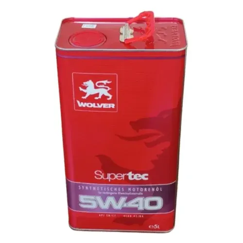 Illustration of wolver supertec 5w-40 5l engine oil