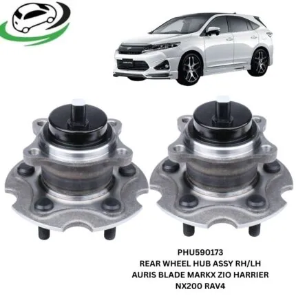 Illustration of pfi phu590173 rear wheel hub assembly lh/rh set