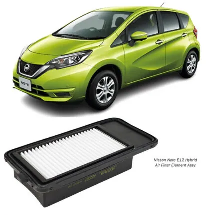 Illustration of nissan note e12 hybrid air filter element assy 16546-5wk0a