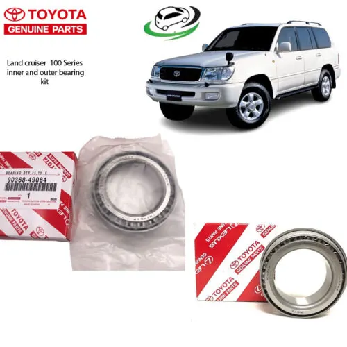 Illustration of toyota landcruiser 100 series front inner & outer bearing kit 90368-49084/ 90368-45087