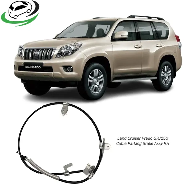 Illustration of toyota land cruiser prado grj150 cable parking brake assy rh 46420-60112