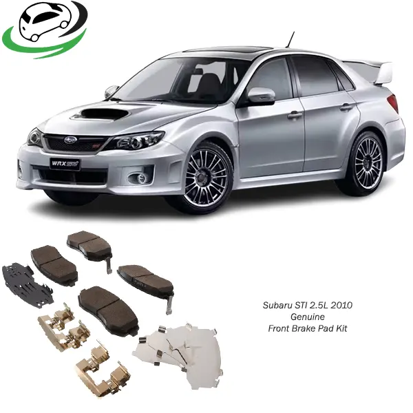 Illustration of subaru sti 2.5l 2010 genuine front brake pad kit 26296fg010