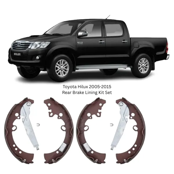 Illustration of toyota hilux 2005-2015 rear brake lining kit set 044950k120