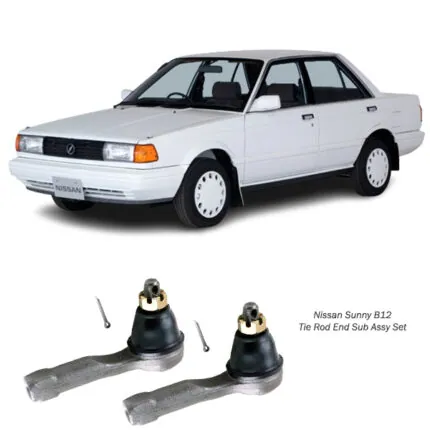 Illustration of nissan sunny b12 tie rod end sub assy 48520-35f25