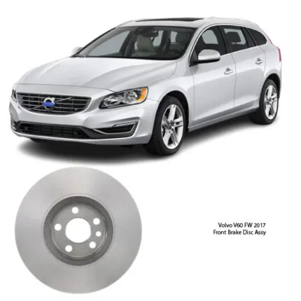Illustration of volvo v60 fw 2017 front brake disc assy lr000470