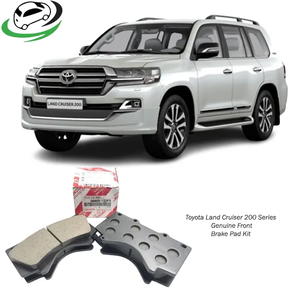 Illustration of toyota land cruiser 200 series genuine front brake pads 04465yzzf8