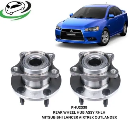 Illustration of phu2339 rear wheel hub assembly for mitsubishi lancer, airtrek and outlander – pair (rhlh)