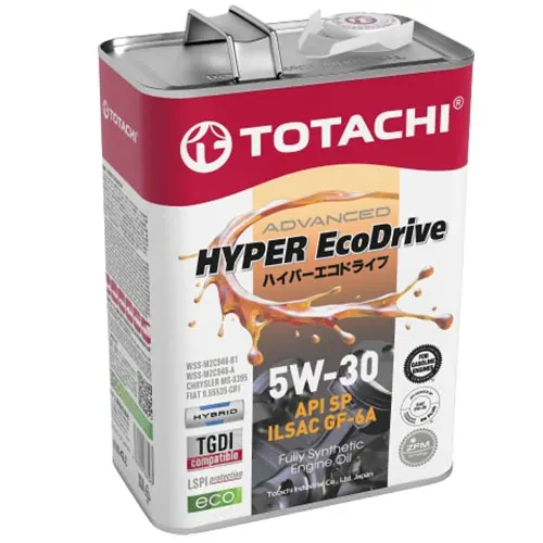 Illustration of fully synthetic hyper ecodrive 5w30 4l engine oil