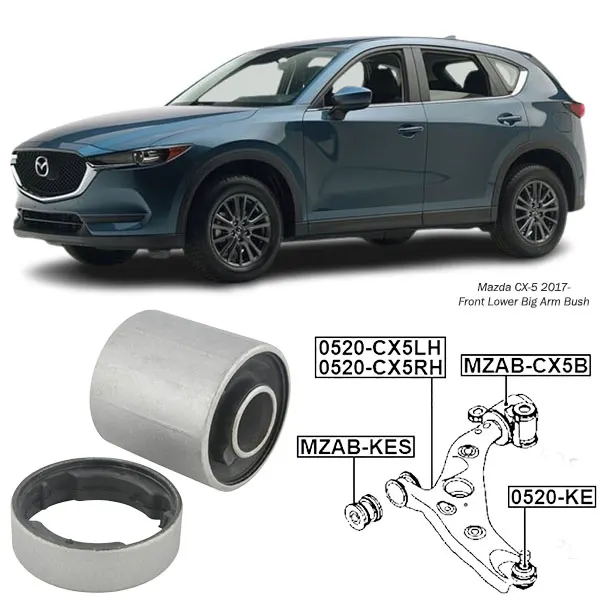 Illustration of mazda cx-5 2017- front lower big arm bush mzab-cx5b