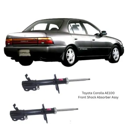 Illustration of toyota corolla ae100 front shock absorber assy 333114