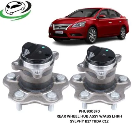 Illustration of pfi phu930870 rear wheel hub assembly with abs rh/lh set – nissan sylphy b17 & tiida c12