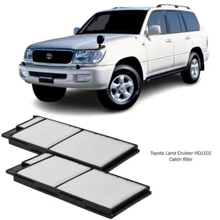 Illustration of toyota land cruiser hdj101 cabin filter 88568-60010