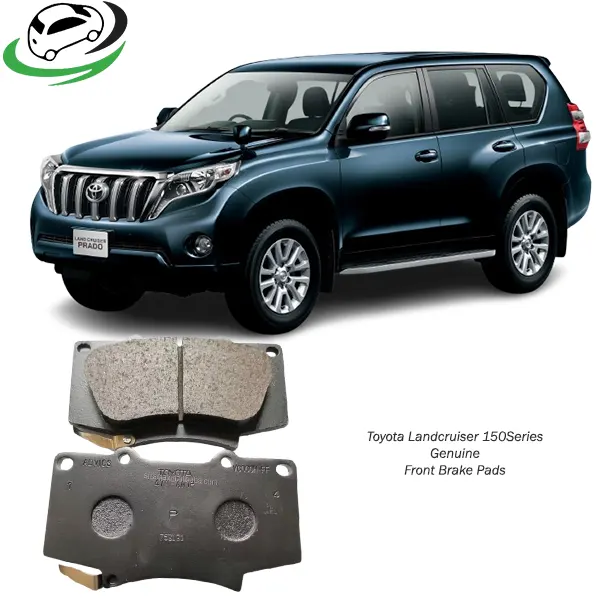 Illustration of toyota landcruiser 150 series genuine front brake pad kit 044650k370