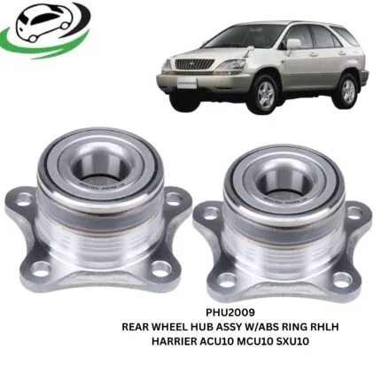 Illustration of phu2009 rear wheel hub assembly with abs ring for toyota harrier – pair (rhlh)