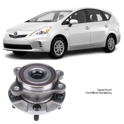 Illustration of toyota prius v front wheel hub bearing assy phu3257