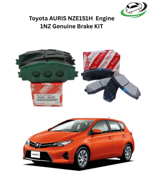 Illustration of toyota auris nze151h 1nz genuine brake kit