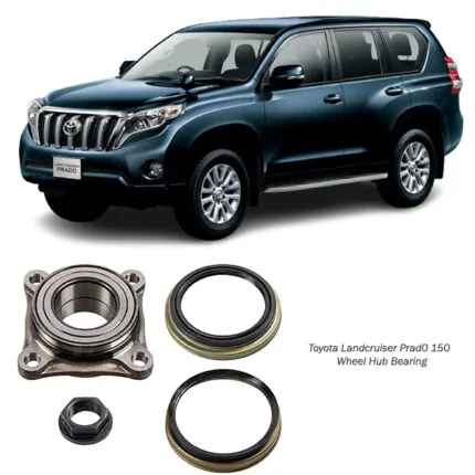 Illustration of toyota land cruiser prado 150 series front wheel hub bearing 43560-60010