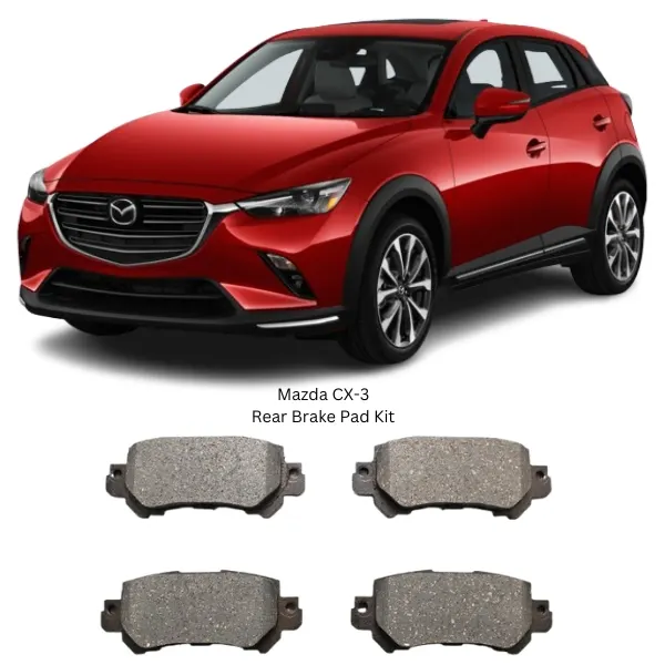 Illustration of mazda cx-3 rear brake pad kit d3156