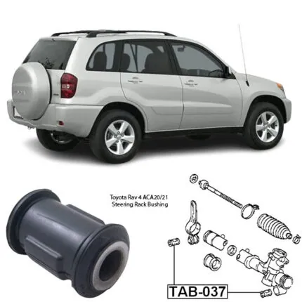 Illustration of toyota rav 4 aca20/21 steering rack bushing tab-037