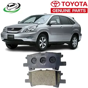 Illustration of toyota harrier acu30w rear brake pad kit 04466 yzzal