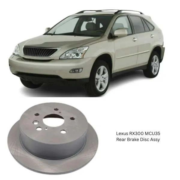 Illustration of lexus rx300 mcu35 rear brake disc assy 42431-48050