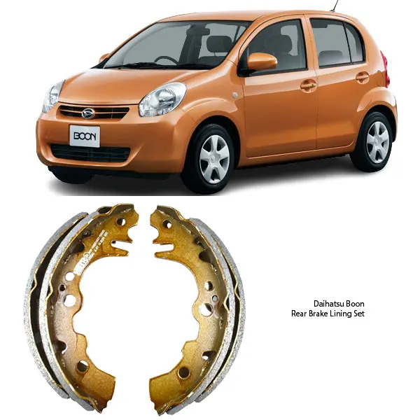 Illustration of daihatsu boon rear brake lining set fn0042