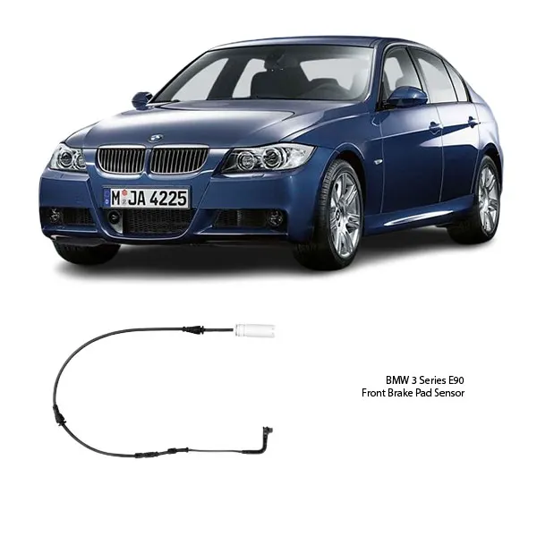 Illustration of bmw 3 series e90 front brake pad wear sensor 880702601 - oem replacement