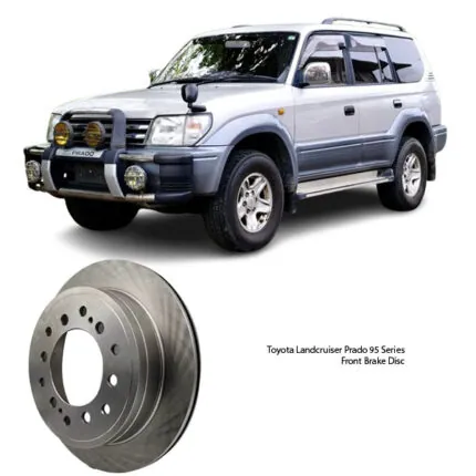 Illustration of toyota land cruiser prado 95 front brake disc 42431-60200