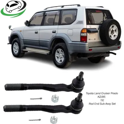 Illustration of toyota land cruiser prado kzj95 tie rod end assy 45047-39215
