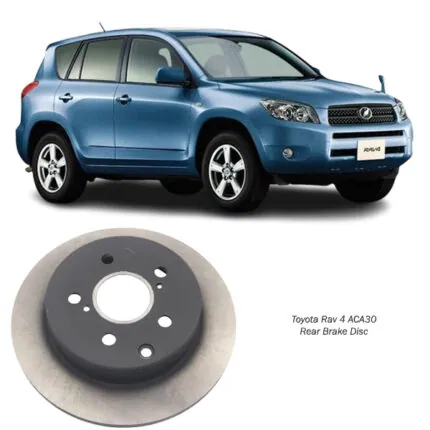 Illustration of toyota rav4 aca30 rear brake disc 42431-0r010