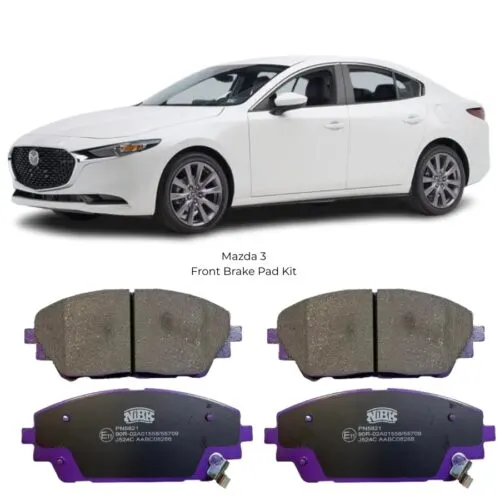 Illustration of mazda 3 front brake pad kit pn5821