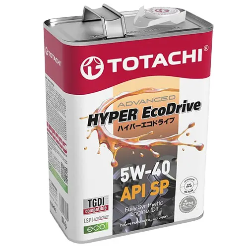 Illustration of fully synthetic hyper ecodrive 5w40 4l engine oil