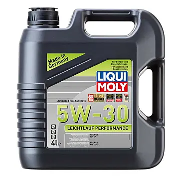 Illustration of liqui moly leichtlauf performance 5w-30 4l fully synthetic engine oil - part no. 21592