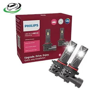 Illustration of philips hb3/hb4 ultinon u2500 access led bulb set of 2(+80% extra brightness)