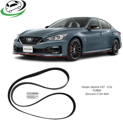 Illustration of nissan skyline v37 – 2.0l turbo genuine v fan belt 11720-4gd0b