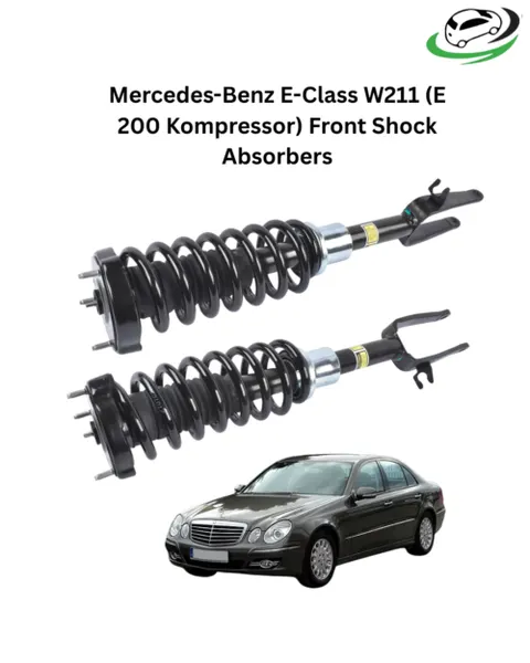 Illustration of mercedes-benz e-class w211 e 200 kompressor front shock absorbers