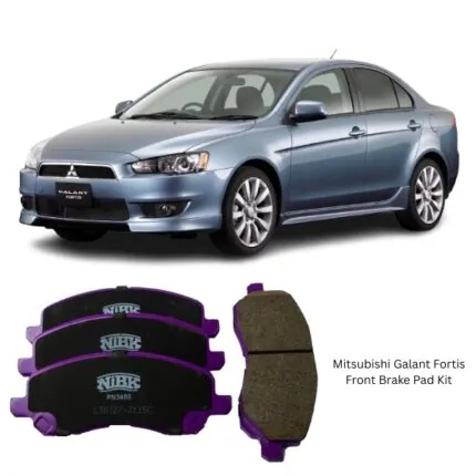 Illustration of mitsubishi galant fortis front brake pad kit pn3469