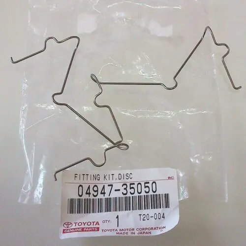 Illustration of genuine toyota 04947-35050 anti-rattle spring for brake pads