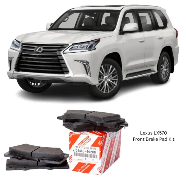Illustration of lexus lx570 genuine front brake pad kit 04465-60280