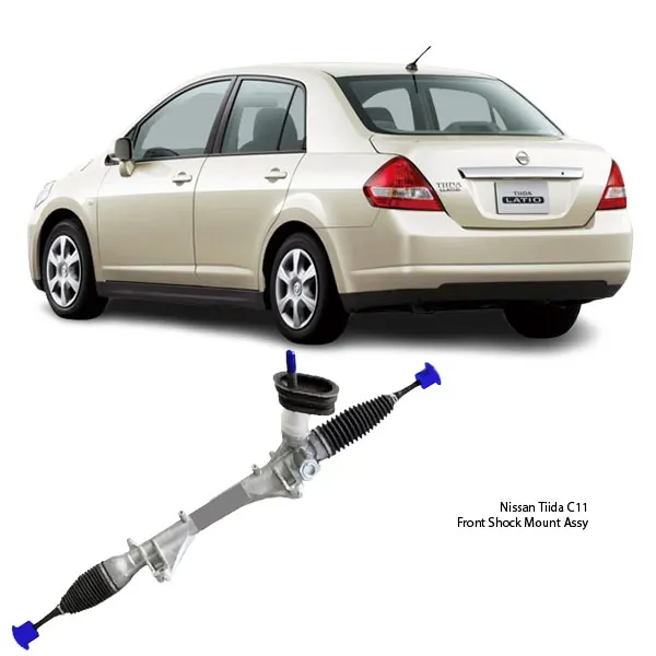Illustration of nissan tiida c11 rhd manual power steering rack assy 48001-ed01a