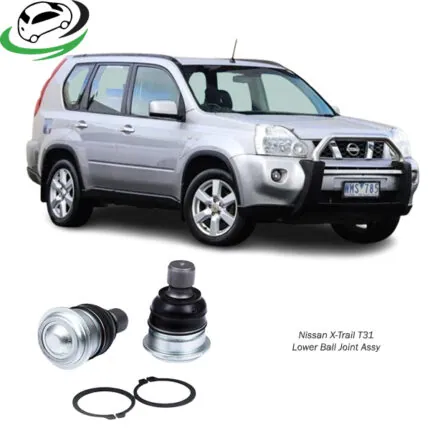Illustration of nissan x-trail t31 lower ball joint assy 40160-9w200