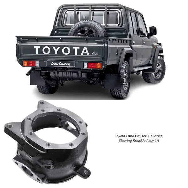 Illustration of toyota landcruiser 79 series steering knuckle assy lh 43212-60120