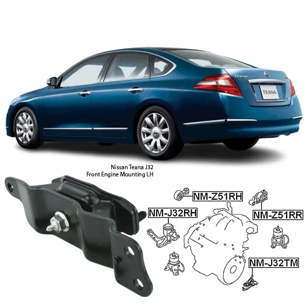 Illustration of nissan teana j32 front engine mounting lh nm-j32tm