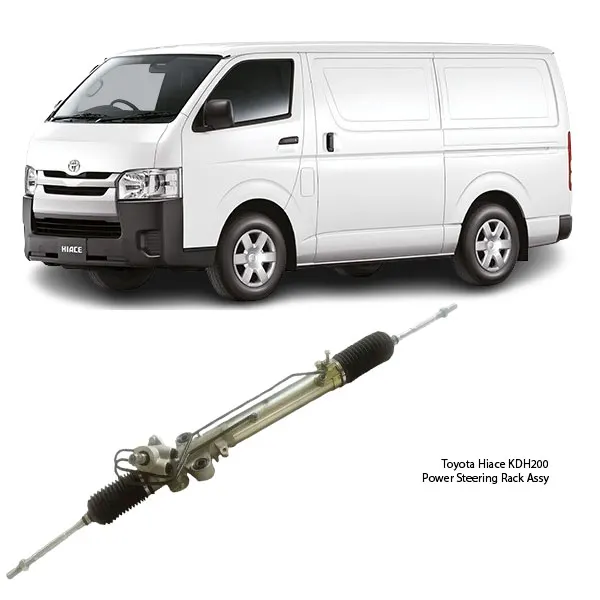 Illustration of toyota hiace kdh200 rhd long hydraulic power steering rack assy 44250-36050
