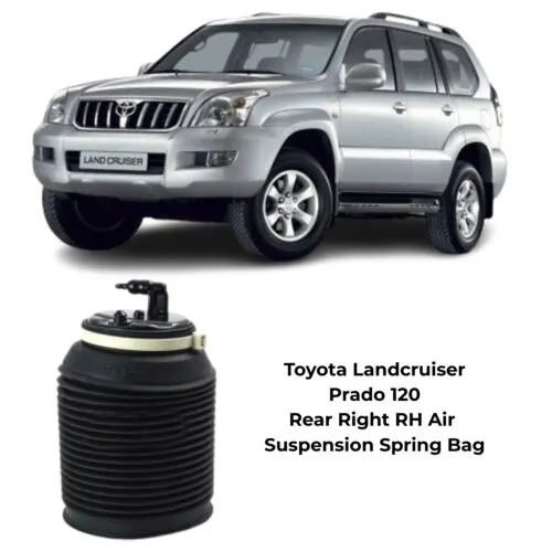 Illustration of toyota landcruiser prado 120 series rear rh air suspension spring bag 48080-35011