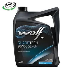 Illustration of guardtech 20w-50 sl/cf mineral engine oil 4ltr
